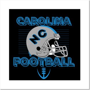 North Carolina Football Vintage Style Posters and Art